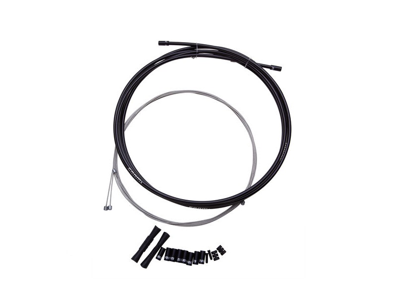 Sram Shift Road And MTB Cable Kit Black 4mm (1x 1500mm, 1x 2300mm 1.1mm Stainless Cables, 4mm Reinforced Linear Strand Housing, Ferrules, End Caps, Frame Protectors) click to zoom image