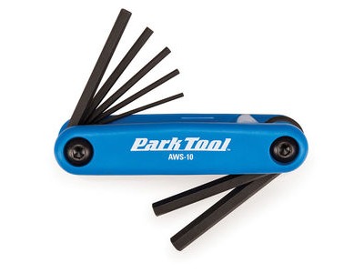 Park Tool AWS-10 Fold-Up Hex Wrench Set 1.5 to 6mm 