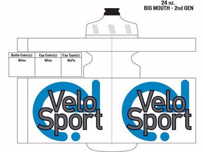 Specialized VeloSport Big Mouth Bottle 24oz White 