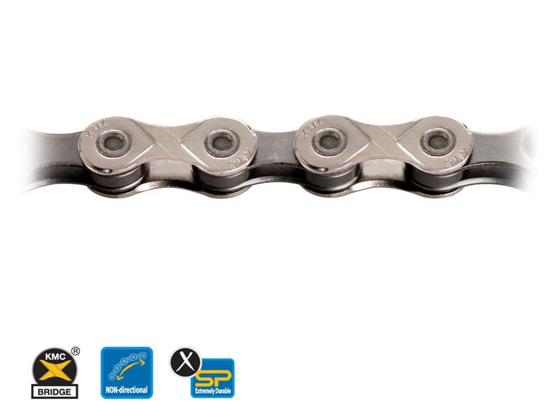 KMC X10-93 10 Speed 114 Link Chain Silver click to zoom image