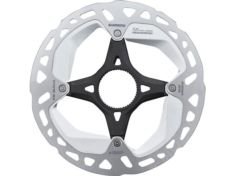 Shimano RT-MT800 disc rotor with internal lockring, Ice Tech FREEZA, 160 mm click to zoom image
