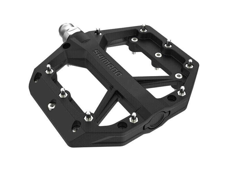 Shimano PD-GR400 flat pedals, resin with pins, black click to zoom image