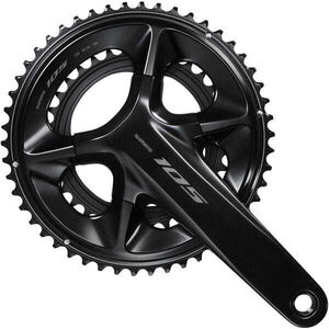 Shimano FC-R7100 105 double 12-speed chainset, HollowTech II 50 / 34T, black 