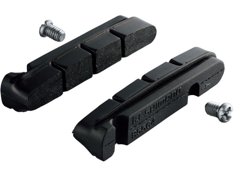 Shimano BR-9000 R55C4 cartridge-type brake inserts and fixing bolts, pair click to zoom image